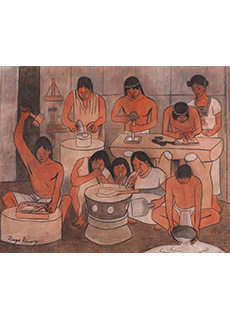 The Huaxtec Civilization Mural Study by Diego Rivera
